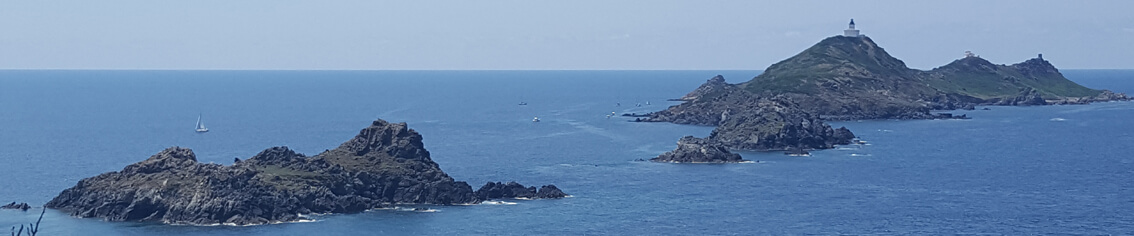 Îles Sanguinaires depuis la pointe de la Parata